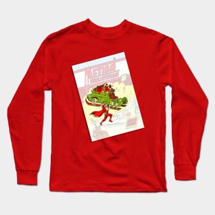 Super Santa Action Christmas Comic Long Sleeve T-Shirt